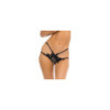 Panty noir ouvert à l'entrejambe 